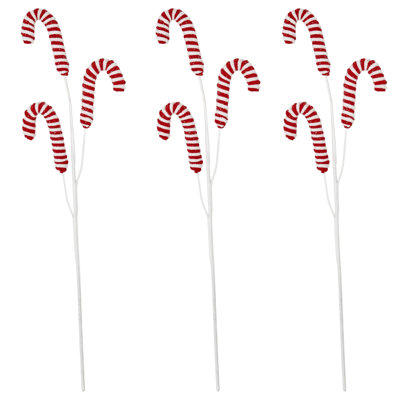 26" Christmas Candy Cane with Glitter Spray