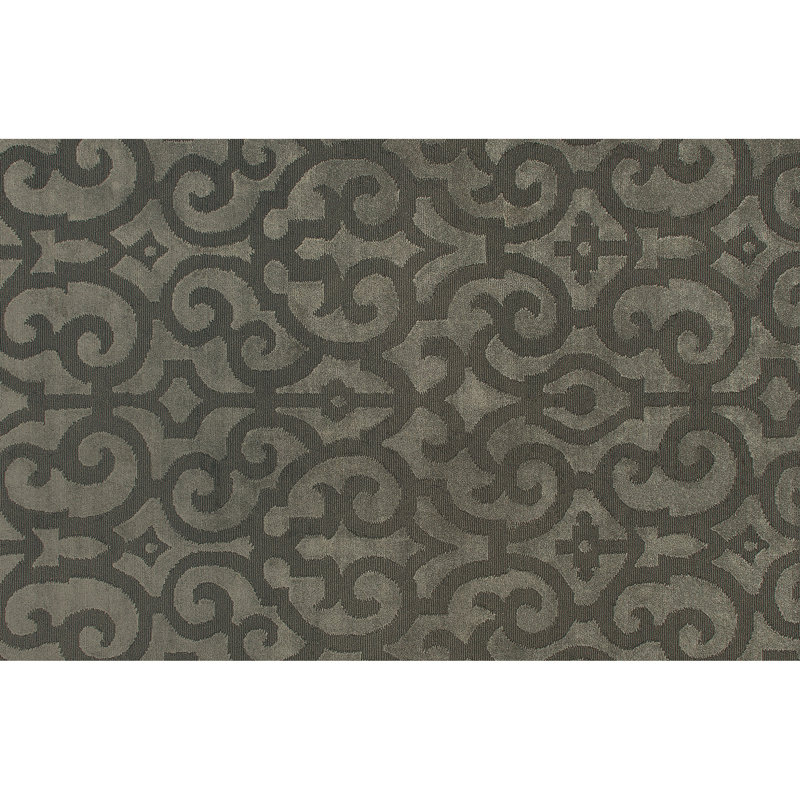 Tapis rectangulaire fumée / noir, Rectangle 8 pi x 10 pi