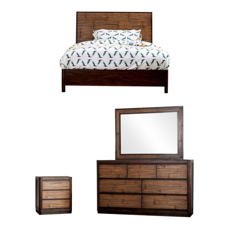 Ensemble de chambre configurable avec lit plateforme Anders
