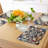 Polyester Eggshell Sea Blue Indigo Rectangle Placemat