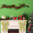Christmas Dot 2 Pcs Wreath Bows 19.6'' x 11.8'' Large Wreath Sash for Front Door Party Yard Doorway Indoor Outdoor Wall Decoration (Red and Green)