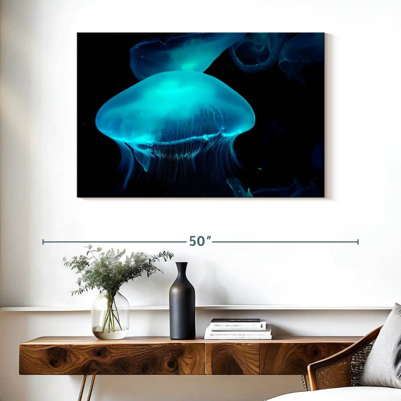 Moon Jellyfish, 26" H x 39" W