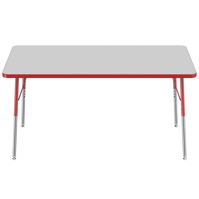 Rectangle T-Mold Adjustable Height Activity Table