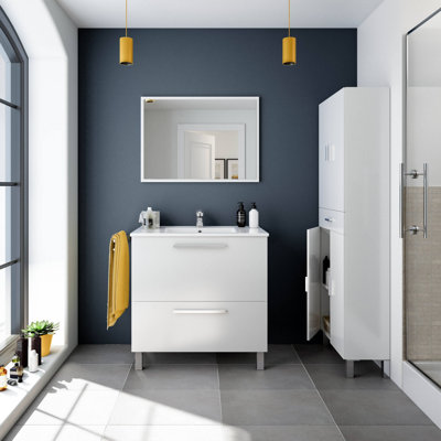Dishaun 80cm Single Bathroom Vanity Base Only