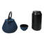 Petite théière en fonte 10 oz avec 4 petites tasses à thé Royal Blue