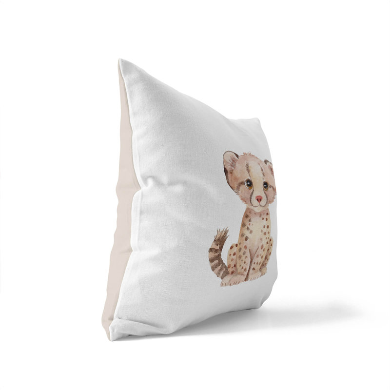 Coussin décoratif Leopard Fun, Carré 20 po