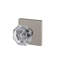 Alexandria Non-Turning Glass Knob with Collins Trim-27776867