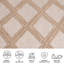 Tapis intérieur / extérieur à performance géométrique MSRO226 Global Martha Stewart-90584678