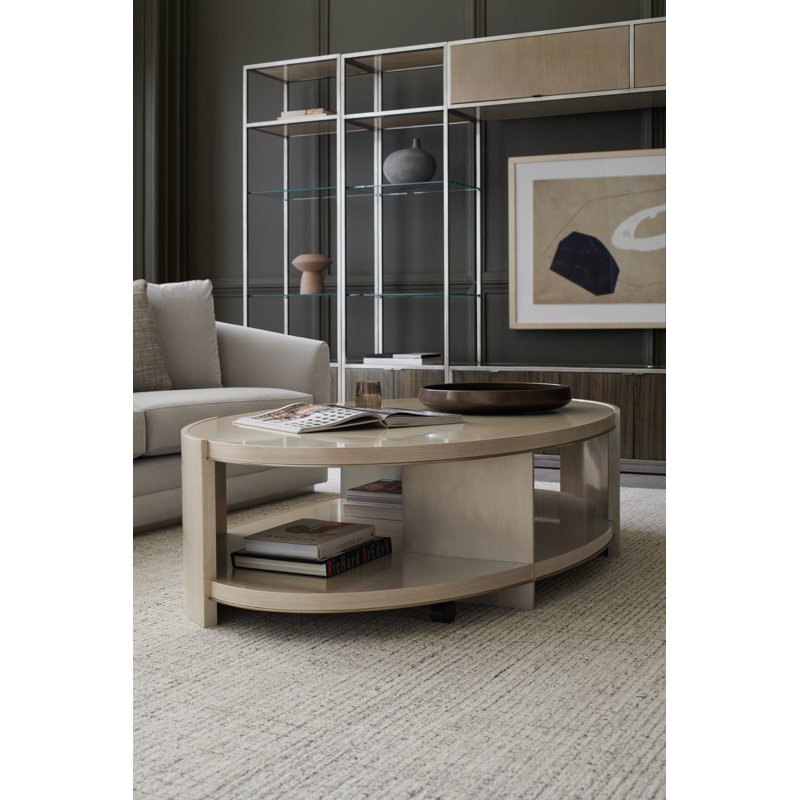 Sepia Thunder Wood and Glass Display Bookcase