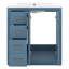 Meuble-lavabo de 30 po avec lavabo en céramique, armoire de rangement moderne à 3 tiroirs et 2 portes, meuble-lavabo autoportant, fermeture en douceur-371915859