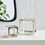 Ensemble de 2 sculptures cubistes latte-72564133