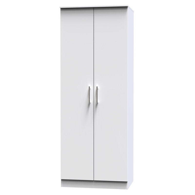 Beraud 2 Door Wardrobe, White Matt