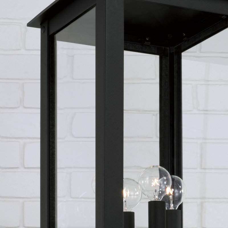 Tête de lanterne transparente Hunt, Noir