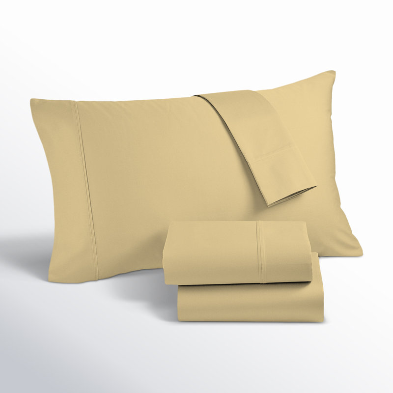 King Sheet Set with 2 Pillowcases, Yellow