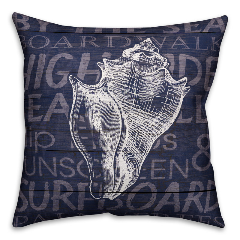  Beach Words Throw Pillow