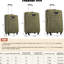 Bagages 3 pièces - extensible avec serrure de sécurité et teinture - Tissu Softshell léger, compartiments microbiens-125999900