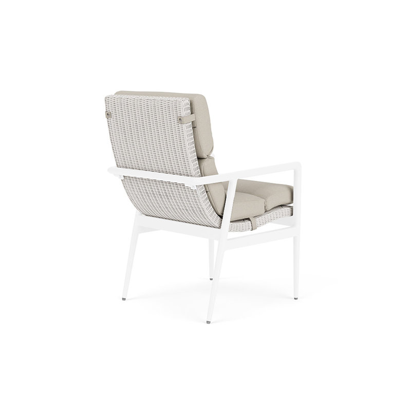Cascade Outdoor Dining Armchair, Fife Fog, White