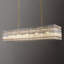 Lustre de cuisine carré / rectangulaire à 10 lumières à intensité variable avec détails en cristal (ampoules incluses)-575014521