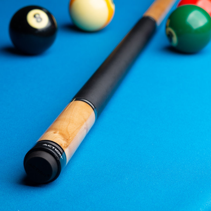 Action RNG01 Ring Pool Cue Billiard Stick Billiards Cues, 20, Beige/Black/Silver