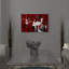 « vivacious i red white black potterive modern », reproduction d’impression sur toile-33581228