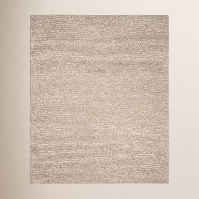 Elle Beige Hand-Woven Wool Rug