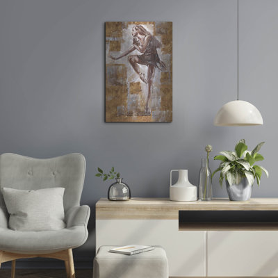 Red Barrel Studio® «Jazz Dancer No. 1» par Marta Wiley, art mural en métal