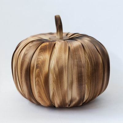 Figurine citrouille avec une plume superposée