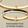 Stoudt 3 Rings Dimmable LED Tiered Chandelier