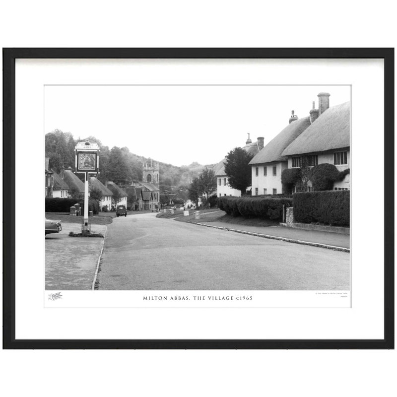 Milton Abbas, The Village C1965 by Francis Frith - Single Picture Frame Print, 40cm H x 50cm W x 2.3cm D