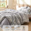 Couvre-lit dans un sac - Motif floral et végétal réversible imprimé d'édredons, de draps, de taies d'oreiller et de taies décoratives, 89 g / m²-110389486-122443338
