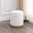 Teddy Fleece Round Ottoman With Stroage-1319613780