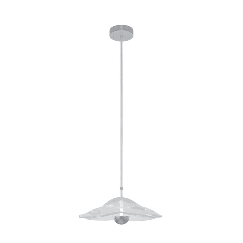 Embark 1 - Light LED Pendant, 78.25" H x 16" W x 16" D, Standard Silver Leaf, Clear