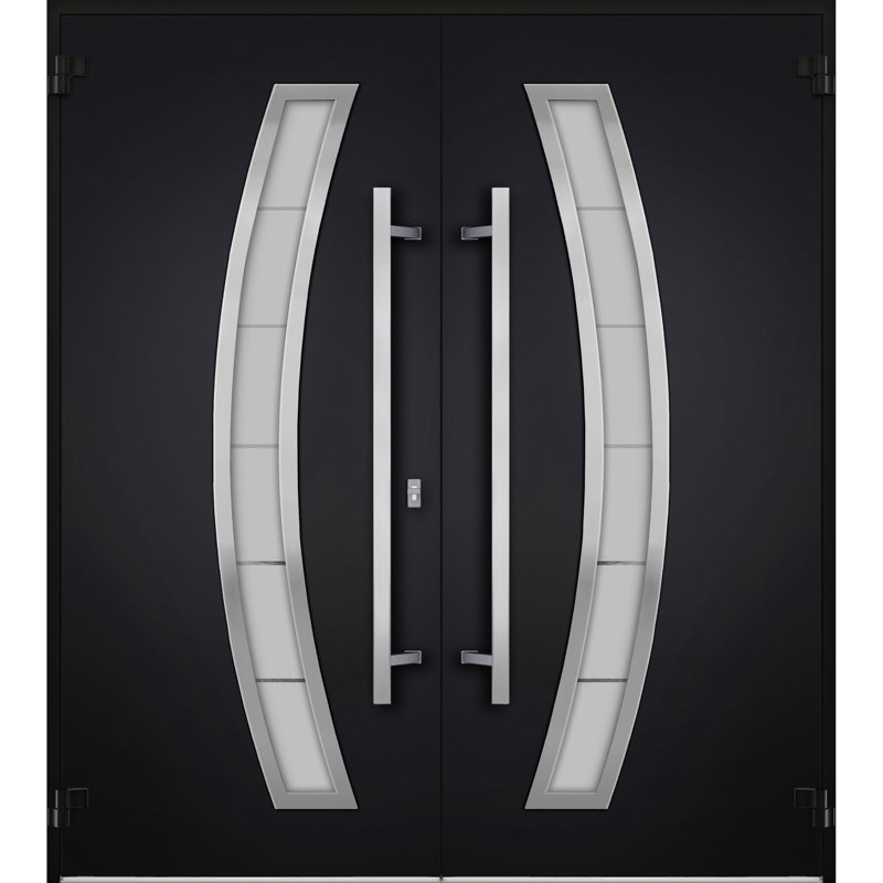 Deux portes d'entrée à l'avant, Noir, S'ouvre à gauche vers l'intérieur