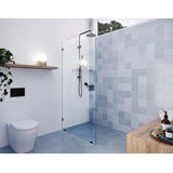Vela 36 in. x 78 in. Fully Frameless Single Fixed Shower Panel
