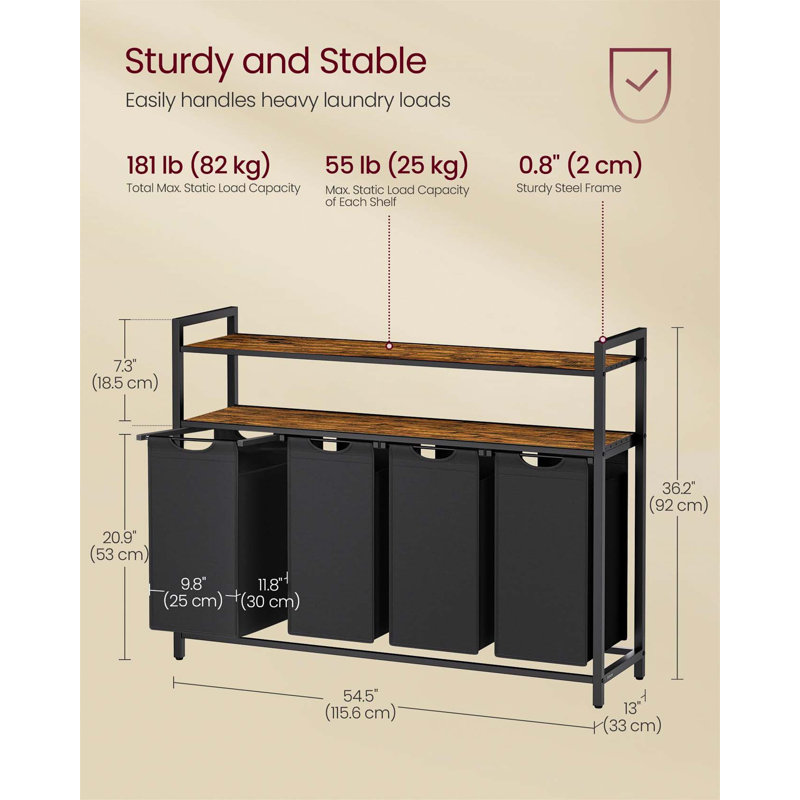 Bhargava Laundry Hamper with Handles