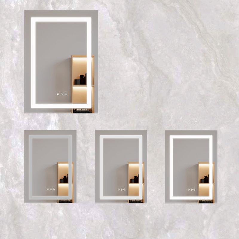 Dorsha 20'' W 26'' H Recessed Medicine Cabinet Mirror 3