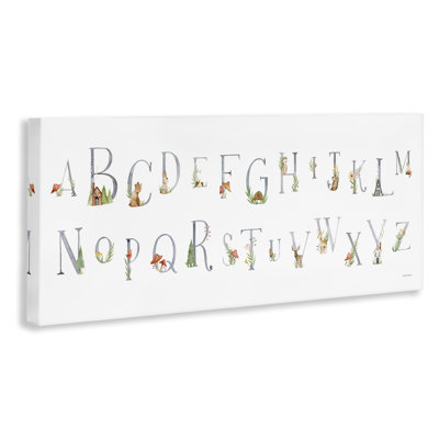Country Cottage Alphabet Canvas Wall Art by Rachel Nieman