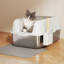 Charliann Stainless Steel Litter Box with Scoop-196313840