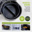 Tower T843094 Round Air Fryer Tray with Divider, Circular Reusable Silicone Liner Accessory