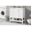 Ensemble de meuble-lavabo 36 po en bois massif - lavabo, 1 armoire et 3 tiroirs-713792071