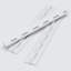 3x White Acrylic Piano Hinges 300 mm, Continuous Plastic Hinges