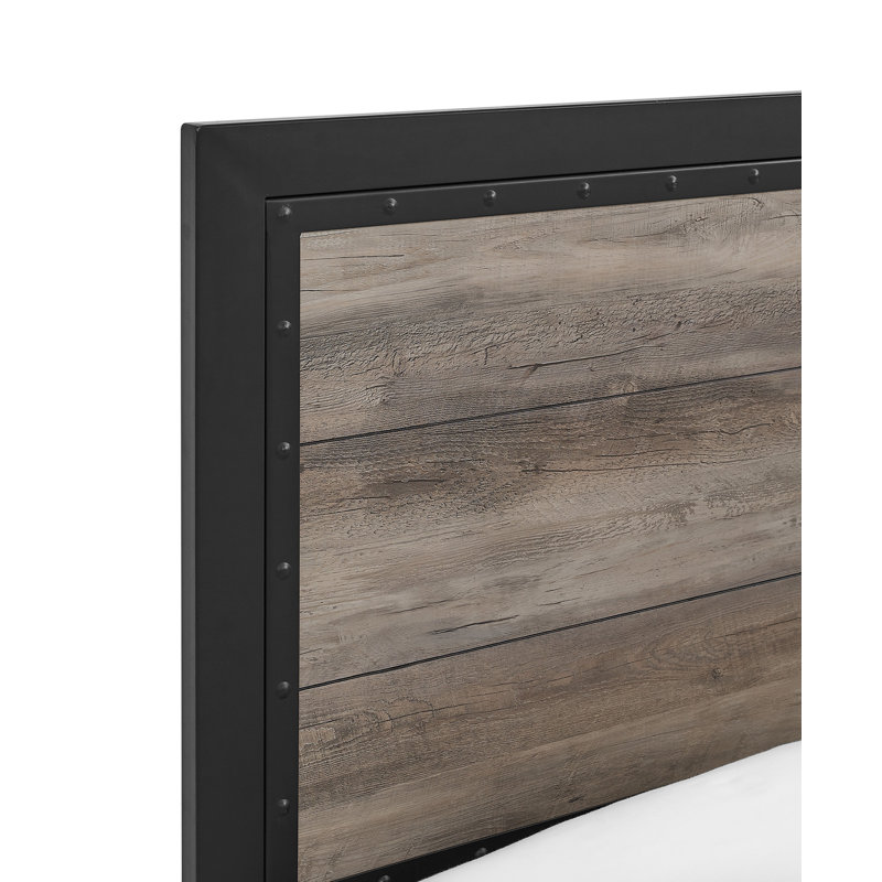 Abdon Standard Bed, Gray Wash