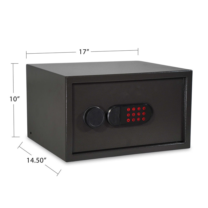 Sanctuary Home & Office Security Vault with Electronic Lock, 10'' H x 17'' W x 14.50'' D
