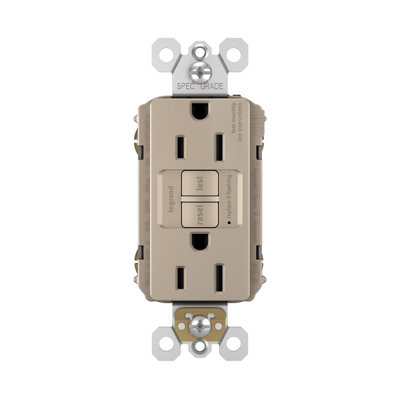 Radiant 15 Amp Tamper Resistant Self Test GFCI Outlet
