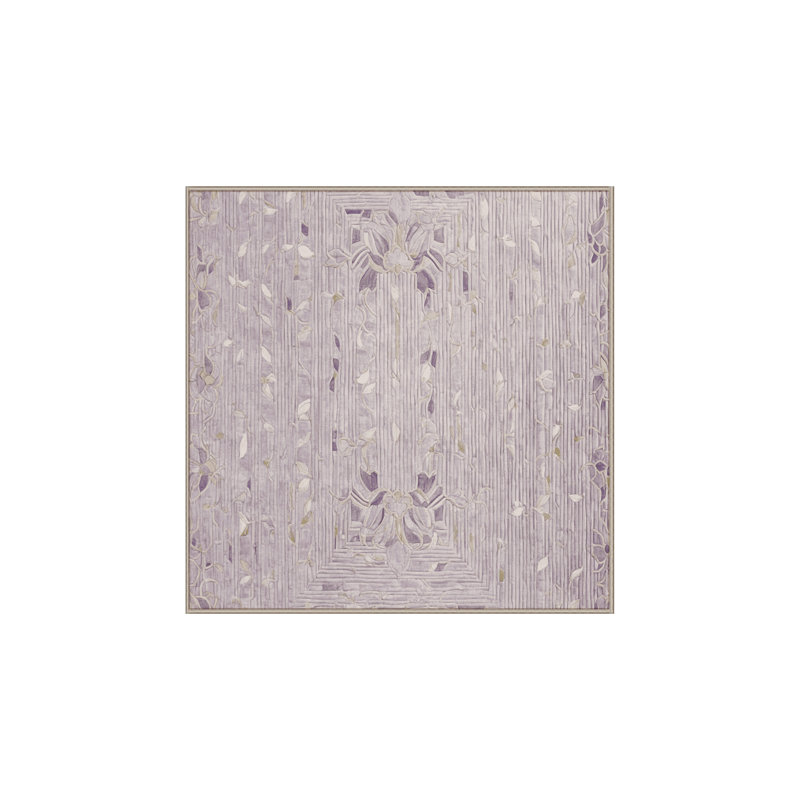 Tapis beige lavable à la machine, Carré 4 pi
