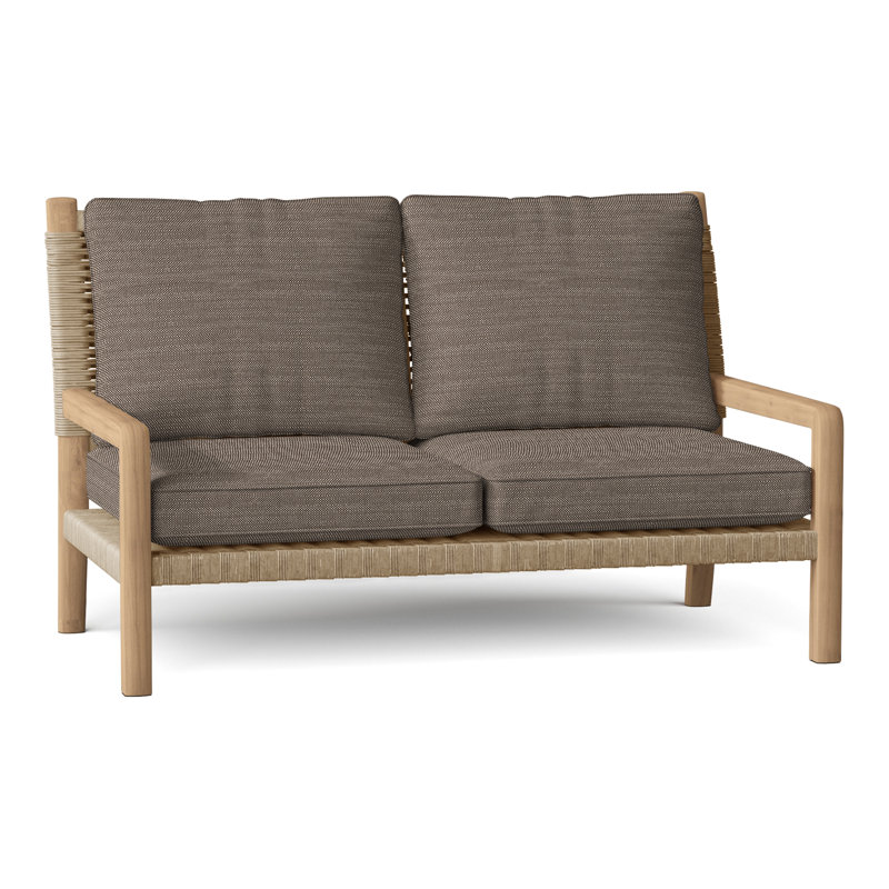 Hudson Outdoor 2 - Seat Loveseat, Hudson Natural Cord, Perigold Ishi Chai
