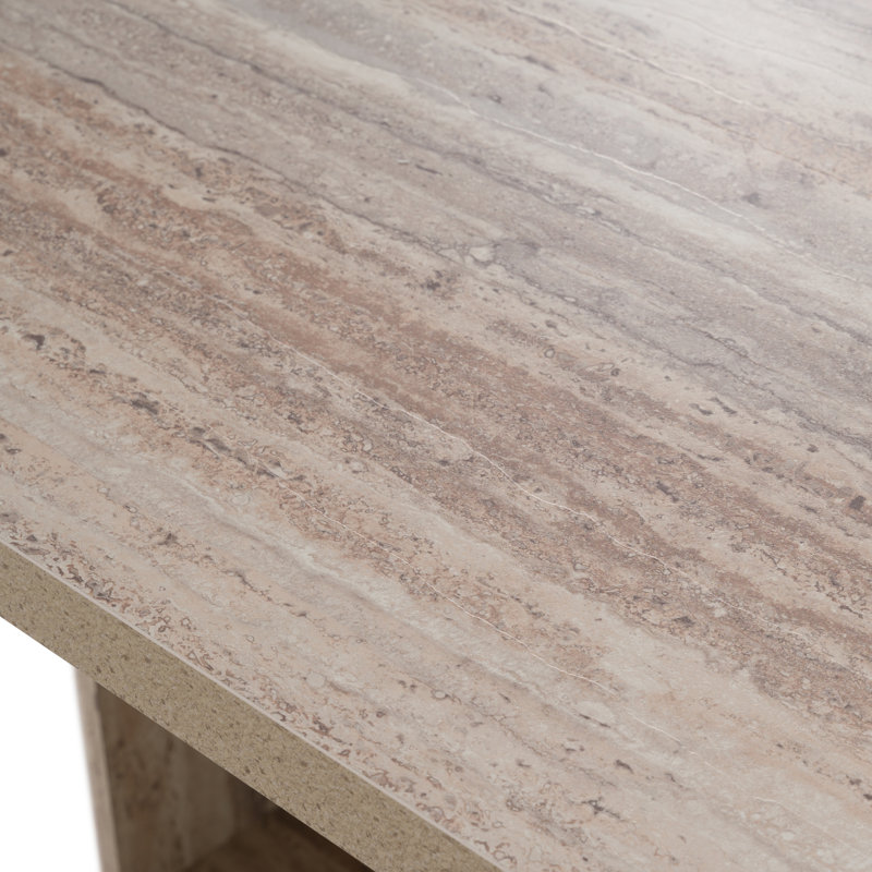 Jesper Faux Travertine Dining Table