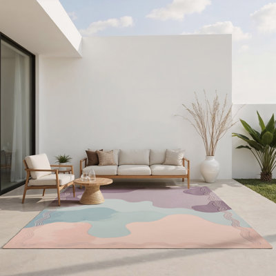 Sapphire Horizon Indoor And Outdoor Area Rug