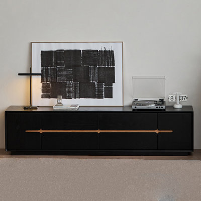 Black light luxury furniture TV cabinet