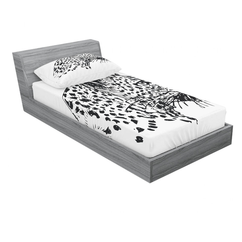 Microfiber Sheet Set, Twin Sheet Set with Fitted Sheet